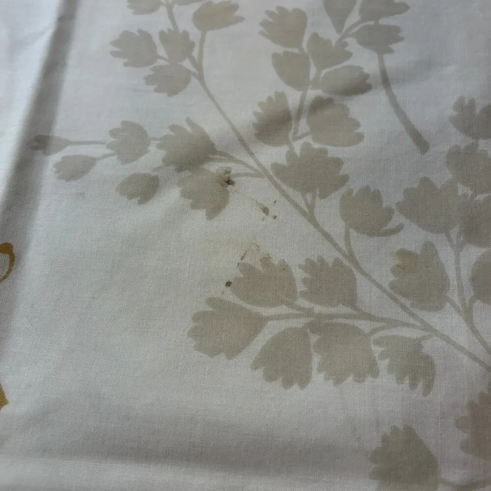 Vintage Springmaid Mariposa Butterfly Tan Beige Pillowcases Set 2